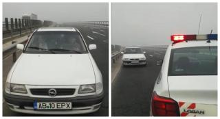 Un bătrân de 77 de ani a fost prins pe contrasens, pe autostrada A1