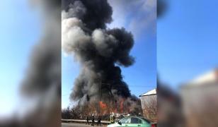 Incendiul din Afumaţi, provocat de un cocktail Molotov