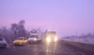 Şofer de TIR cu tupeu, pe centură