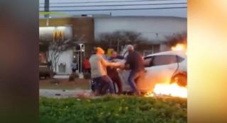 Femeia a fost salvată