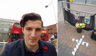 George Ciortan şi locul accidentului în care a murit