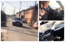 Fiul de 15 ani al unui afacerist din Ghiroda, filmat la volanul unui BMW în oraş