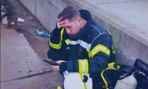 Maiorul Ovidiu Costea în operațiunea de la incendiul din Alba Iulia