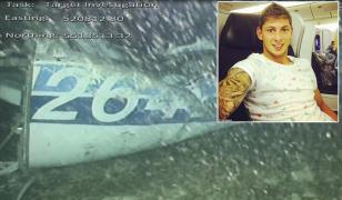 Primele imagini cu avionul prăbuşit în care a murit fotbalistul Emiliano Sala