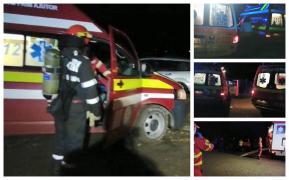 Primele imagini după explozia la staţia de încărcare butelii din Ştei (Video)