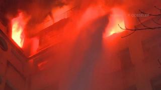 Incendiu la o clădire din Paris