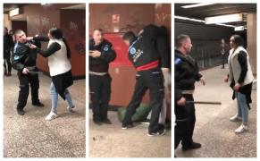 Bătaie între doi iubiţi şi agenţii de pază din staţia de metrou Basarab