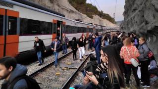 Locul accidentului feroviar din Spania