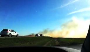 Accident cu cinci maşini, la Galaţi, din cauza unui incendiu puternic