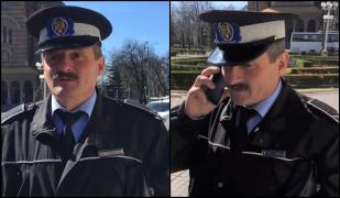 Poliţist local umilit de un biciclist pe care voia să-l amendeze: "Aceastăăă reglementare...ăăă" (Video)
