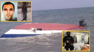 Șalupa cu droguri răsturnată la Sulina