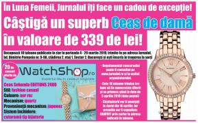 Câştigă un ceas cu Jurnalul