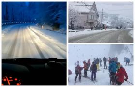 Ninsorile au revenit în România. Zonele unde stratul de zăpadă depăşeşte 30 de centimetri