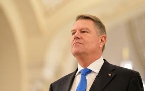 Klaus Iohannis la o ceremonie la Cotroceni