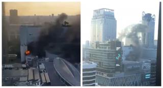 Hotel de 57 de etaje din Thailanda cuprins de un incendiu de proporţii