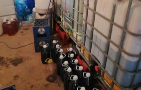 Captură de alcool contrafăcut, în Vrancea