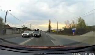 Depăşire criminală pe drumul care leagă Deva de Sântuhalm. Imagini care dau fiori pe şira spinării (Video)