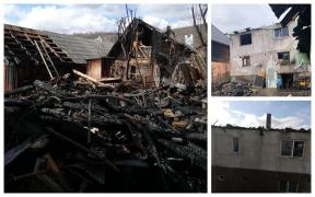 Dramă uriaşă în prag de sărbători, după ce o casă s-a făcut scrum, iar 4 familii cu copii mici au nevoie de ajutor