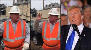 Donald Trump imitat de un bărbat