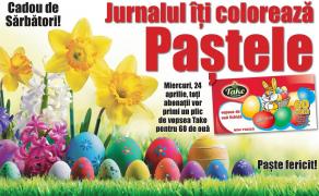 Jurnalul vă colorează Paştele: cadou pentru toţi abonaţii
