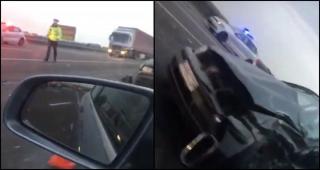 Accident cumplit în intersecția morții de pe centura Ploieștiului. Traficul este restricționat (Video)
