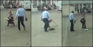 O femeie care tinea un copil in brate a fost lovita cu bestialitate de soferul unui microbuz, la Zalău