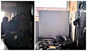 O gospodină din Bihor a dat foc la casă, încercând să facă mâncare