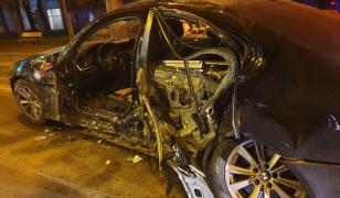 Accident grav după o cursă nebună pe o stradă din Timișoara