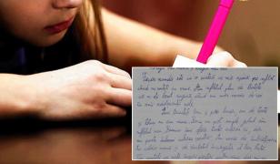 Fetiţă din Olt, scrisoare emoţionantă pentru părinţii plecaţi în străinătate