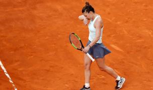 Simona Halep în finala de la Madrid