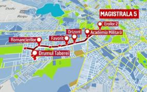 Magistrala 5 de metrou Eroilor-Drumul Taberei va fi finalizata în luna decembrie a acestui an, a declarat  ministrul Transporturilor, Razvan Cuc.