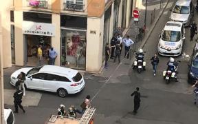 Locul exploziei din Lyon