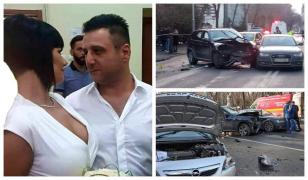 Dragoș Bîrligea și locul accidentului din București