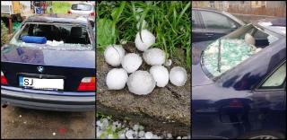 Furtună puternică în Zalău