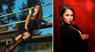 Fatimih Davila în postură de fotomodel