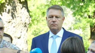 Klaus Iohannis în declarații de presă