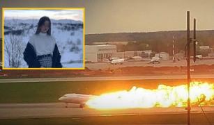 Sonya Novikova într-o poză de iarnă