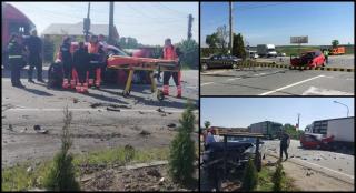 Două persoane au ajuns la spital, în urma unui accident care s-a petrecut, în această dimineaţă, în oraşul Scorniceşti