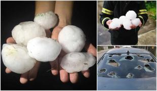 Bucăţi uriaşe de gheaţă au făcut prăpăd Slovenia, Polonia şi Germania