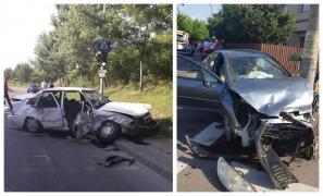 Un şofer de 70 de ani care ducea 3 femei la biserică a provocat un impact mortal în Piteşti, neacordând prioritate (Video)