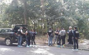 Locul unde a fost comisă agresiunea, în Bois du Boulogne