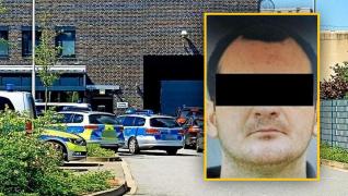 Poliție în fața închisorii din Lubeck