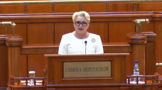 Viorica Dăncilă, la moţiune, către opoziţie: "Doriţi puterea, dar nu aveţi nici măcar un program de guvernare"