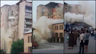 Un bloc s-a prabuşit la Otaci, Republica Moldova