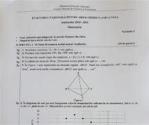 Subiecte matematică Evaluare Naţională 2019. Ce au avut de rezolvat absolvenţii de clasa a VIII-a