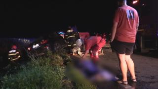Echipe de salvare la locul accidentului din Vaslui
