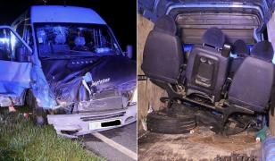 Microbuz cu 18 români înghesuiţi, accident în Munchen