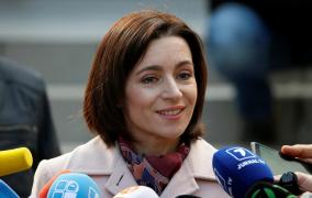 Maia Sandu în declarații de presă