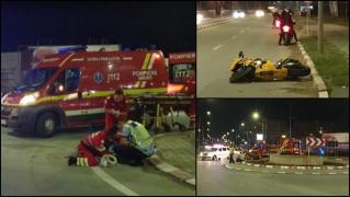 Poliţistă lovită de motociclist în Mamaia Nord