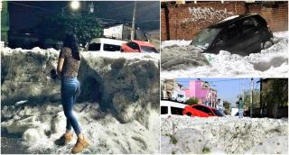O furtună cu grindină a lovit Guadalajara, unul dintre cele mai populate orașe ale Mexicului